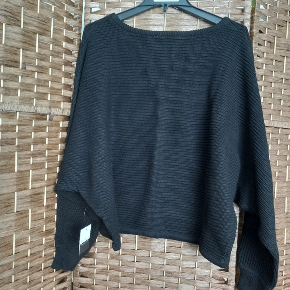 Eloquii Elements 14/16 Pullover Knit Ribbed Cropped Sweater - Picture 3 of 11